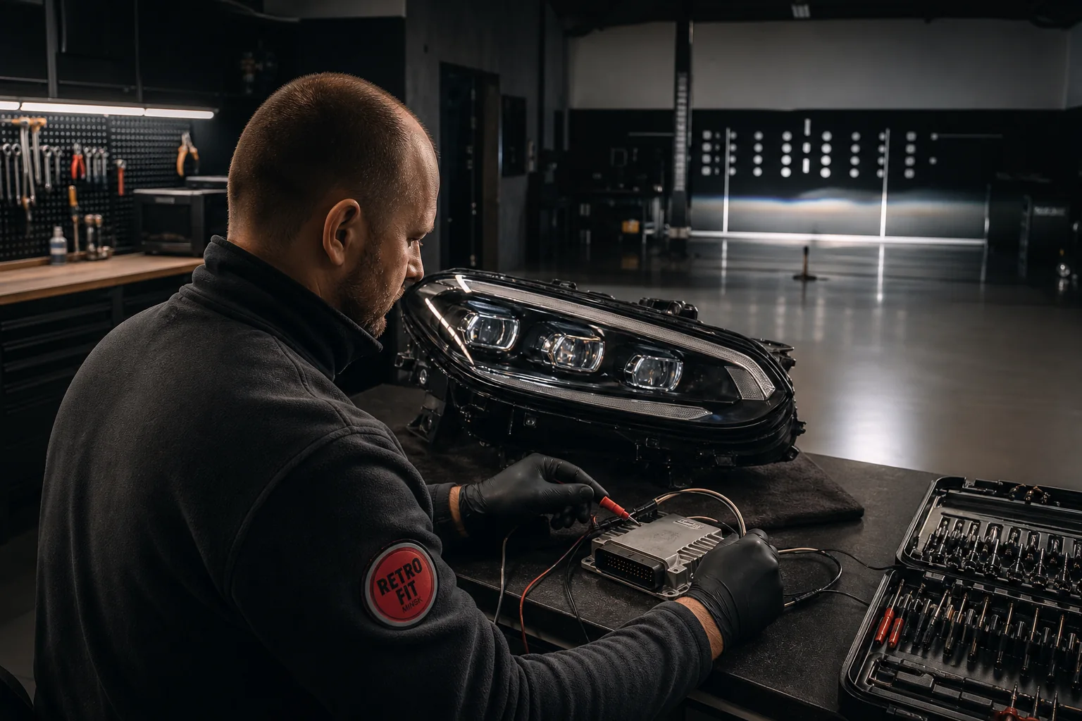 Ремонт и ретрофит фар Mercedes в Минске