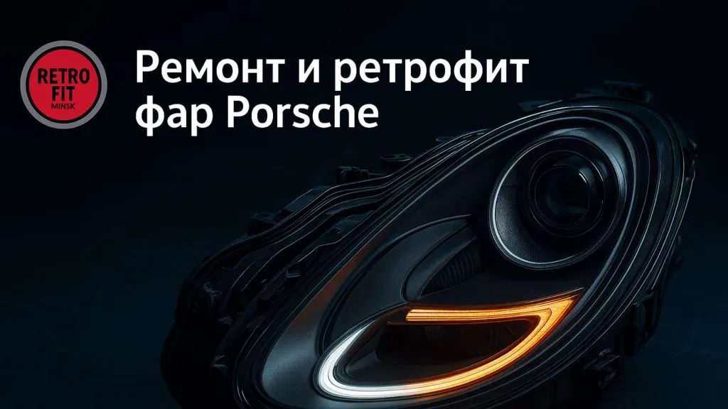 Ремонт и ретрофит фар Porsche в Минске: профессиональный подход для премиум-авто